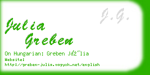 julia greben business card